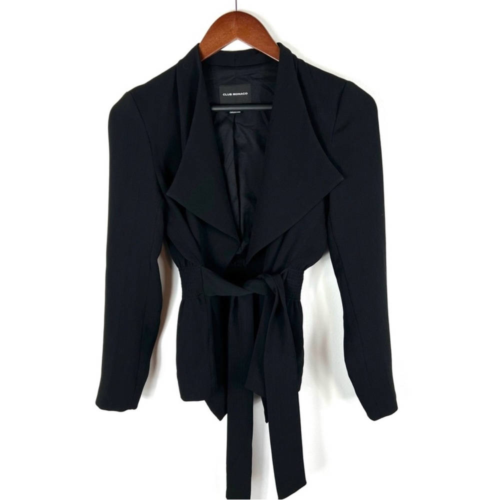 Club Monaco Draped Belted Blazer